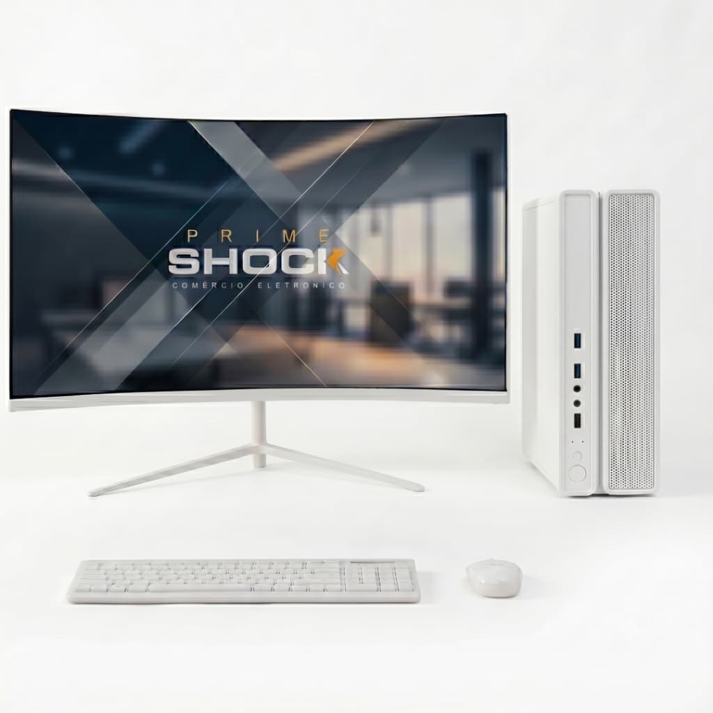 Computador Pc Slim Branco I5 4ªg 16gb Ram Ssd 480gb Tela 23