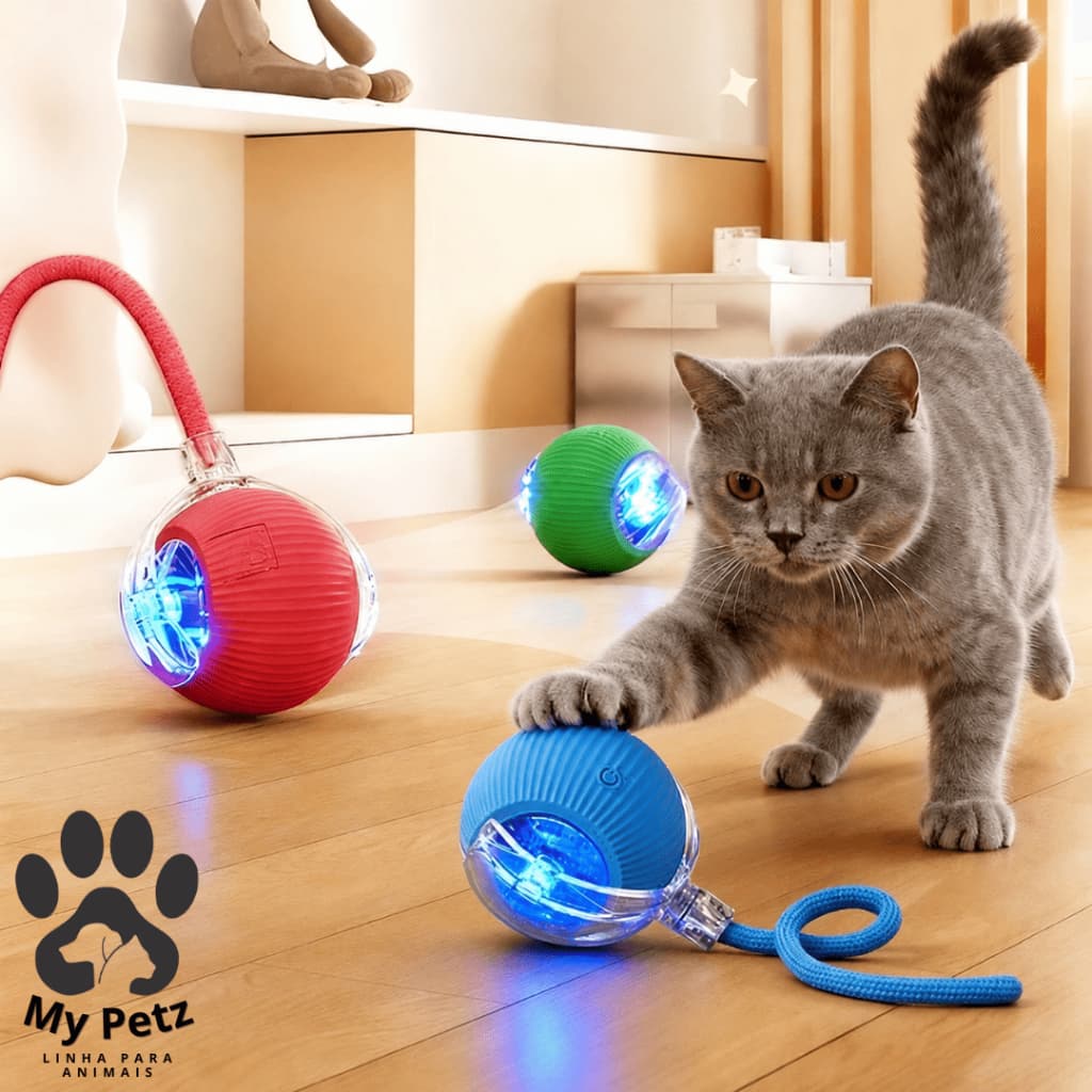 Bola Inteligente De Brinquedo e Abacate Catnip, Automática Cauda Falsa Recarregável Para Gato