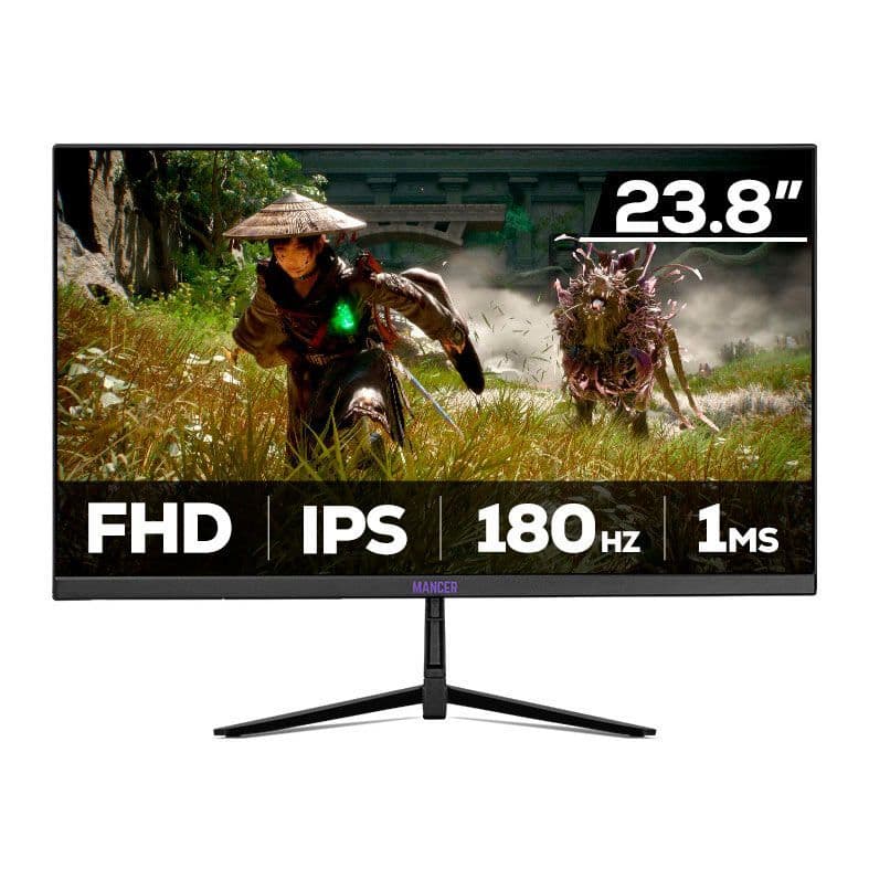 Monitor Gamer Mancer Valak Z180, 23.8 Pol, IPS, FHD, 1ms, 180Hz, HDMI/DP, MCR-VKZ180-BL01