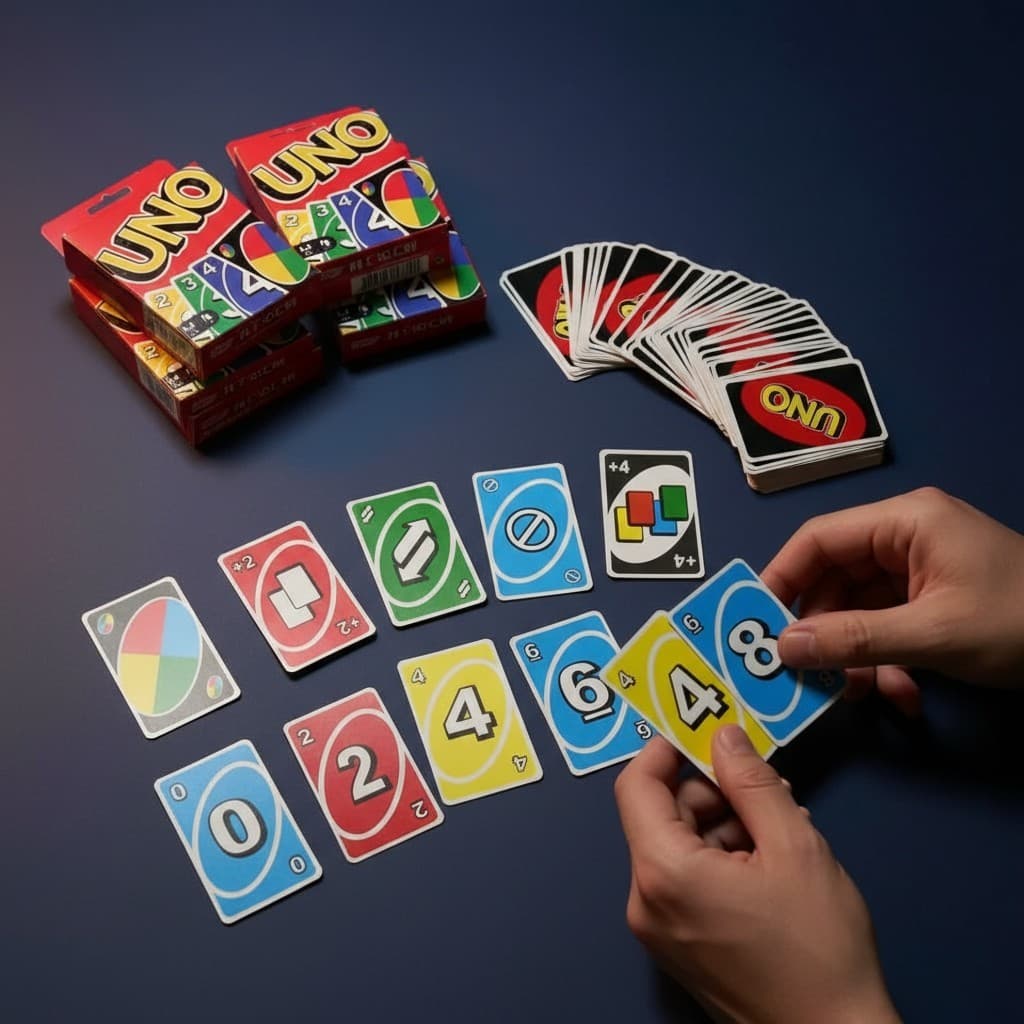 ​Jogo de Cartas UNO 108 Cartas Baralho Clássico Diversão Família