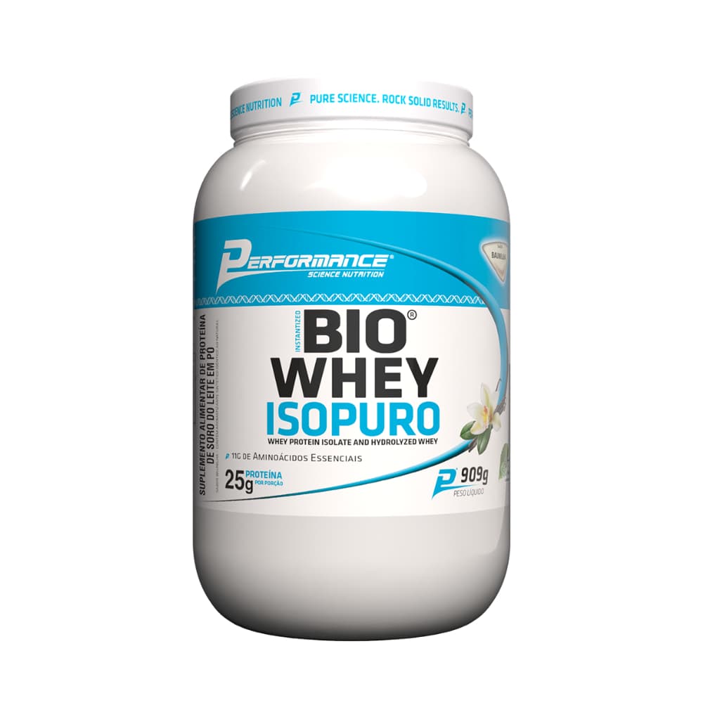 Bio whey isopuro protein - sabor chocolate belga 909g Performance