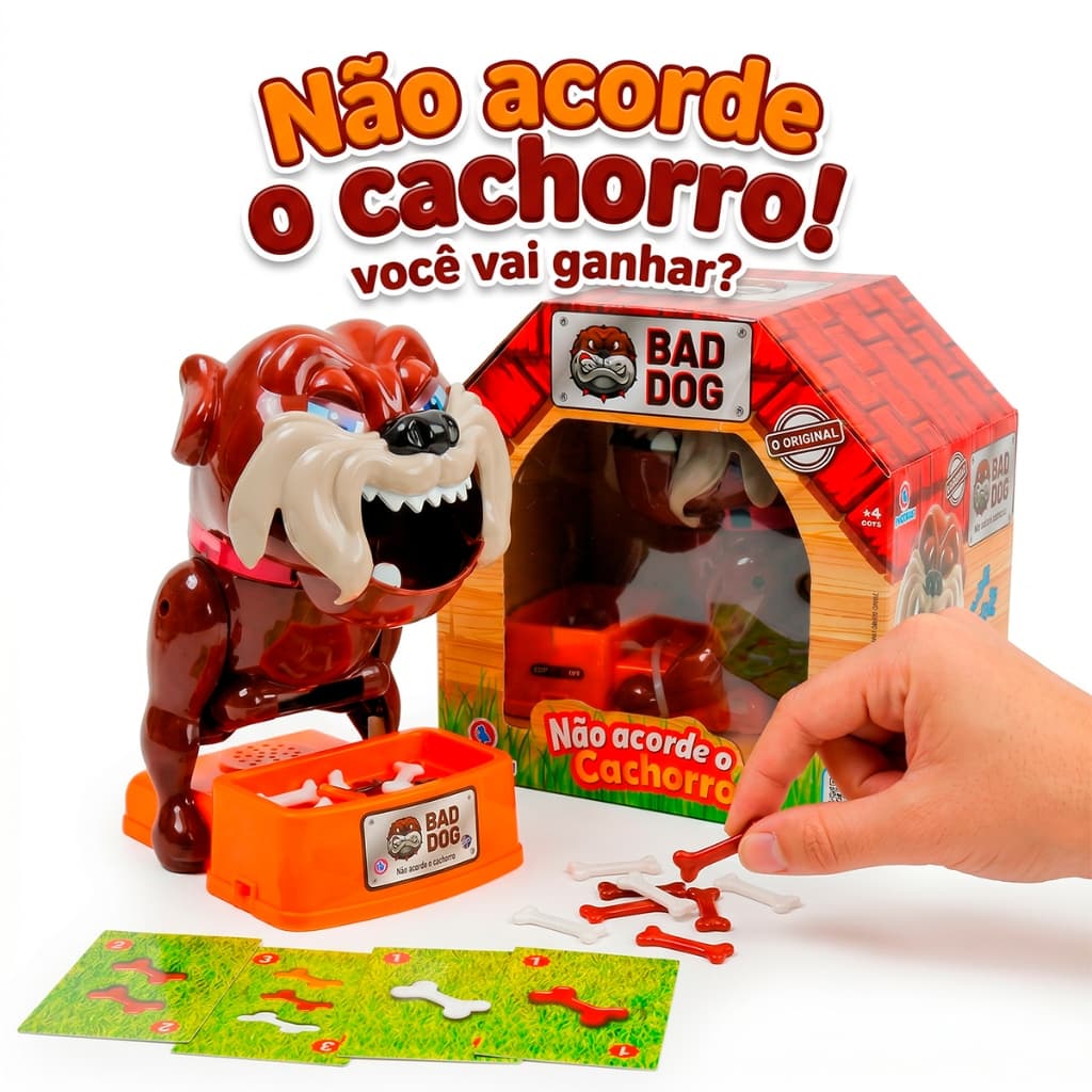 Jogo Bad Dog Nao Acorde O Cachorro Original Brinquedo Diversao Familia Infantil Educativo Polibrinq
