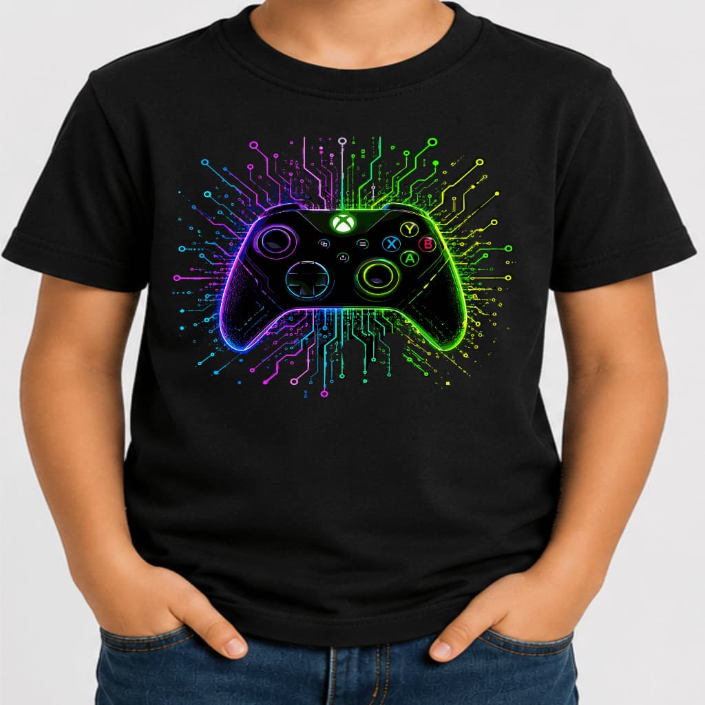 Camiseta Gamer, Camiseta Controle Xbox, Camiseta infantil, video game xbox