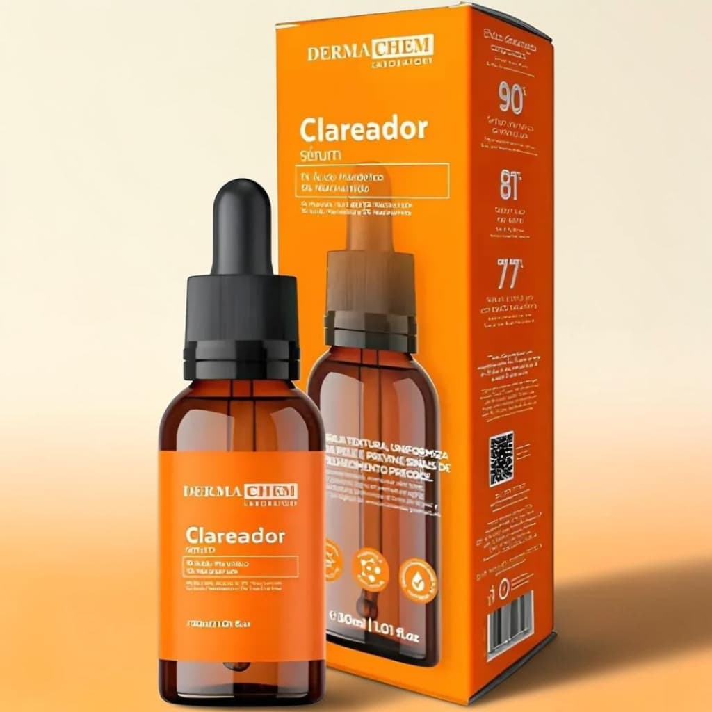 Dermachem Sérum Clareador Vitamina C Anti‑Idade e Anti‑Manchas 30 ml – Pele Uniforme e Iluminada