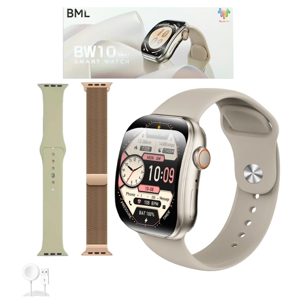 Novo Smartwatch BW10 Mini  41MM 3D Tela Curva Relógio Inteligente NFC GPS ChatGPT À Prova D'água Relógios Esportivos