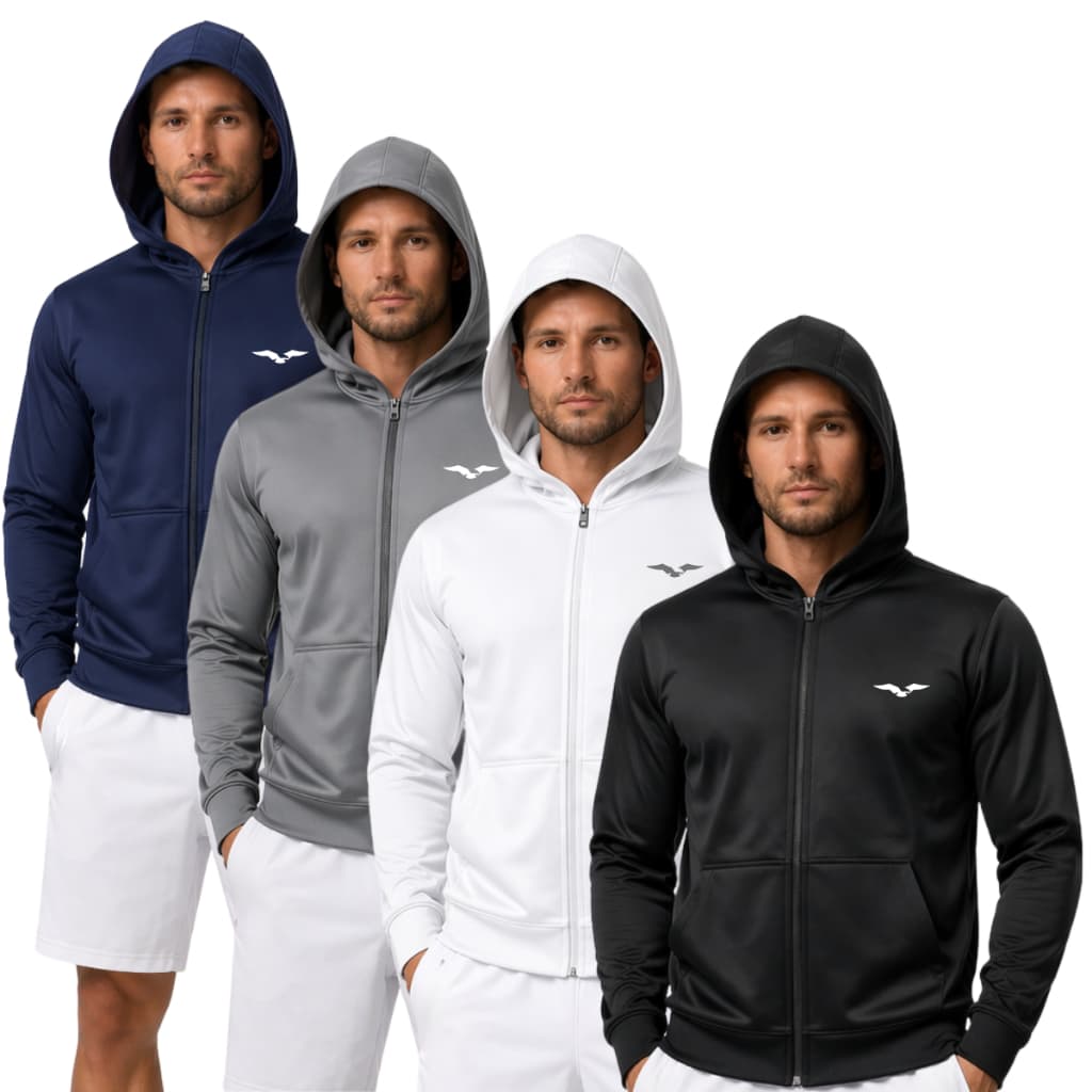 Blusa Jaqueta Jogger Masculina Com Capuz Para Frio Confortável Moletom Refletivo