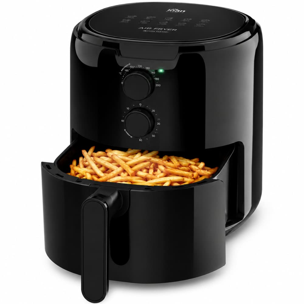 Air Fryer Kian 4,2L 1350W 127V ou 220V Fritadeira Elétrica Sem Óleo Turbo Air 360°