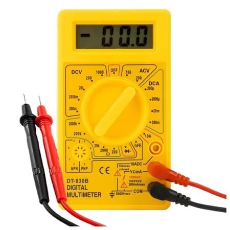 Multimetro Digital Profissional Cabo Multi Teste Portátil Com Bipe LWJ-303A