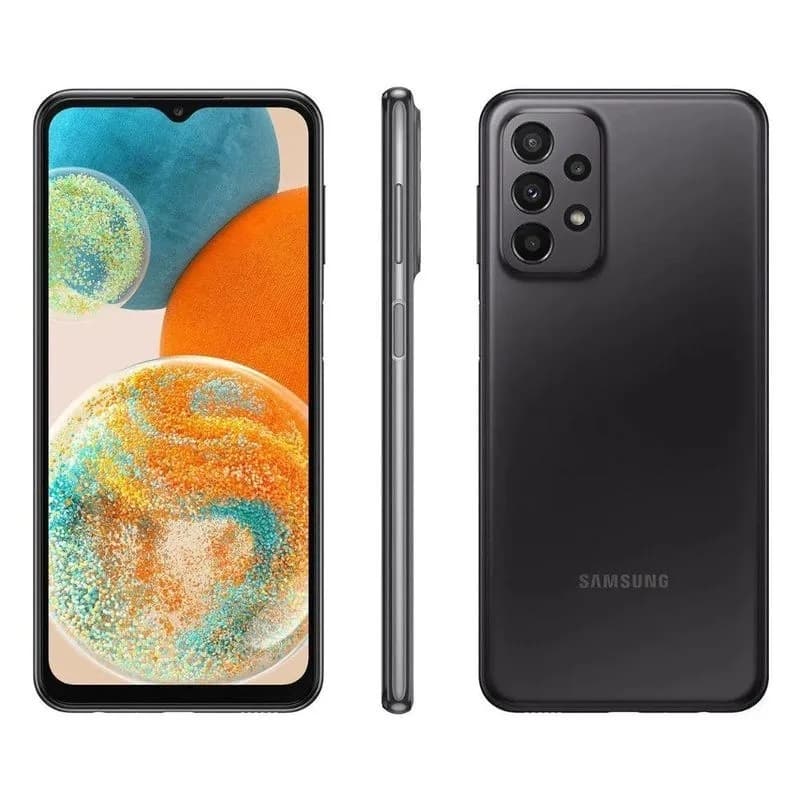 USADO: CELULAR SAMSUNG A23 5G PRETO 128GB COM NFC + CARREGADOR GARANTIA