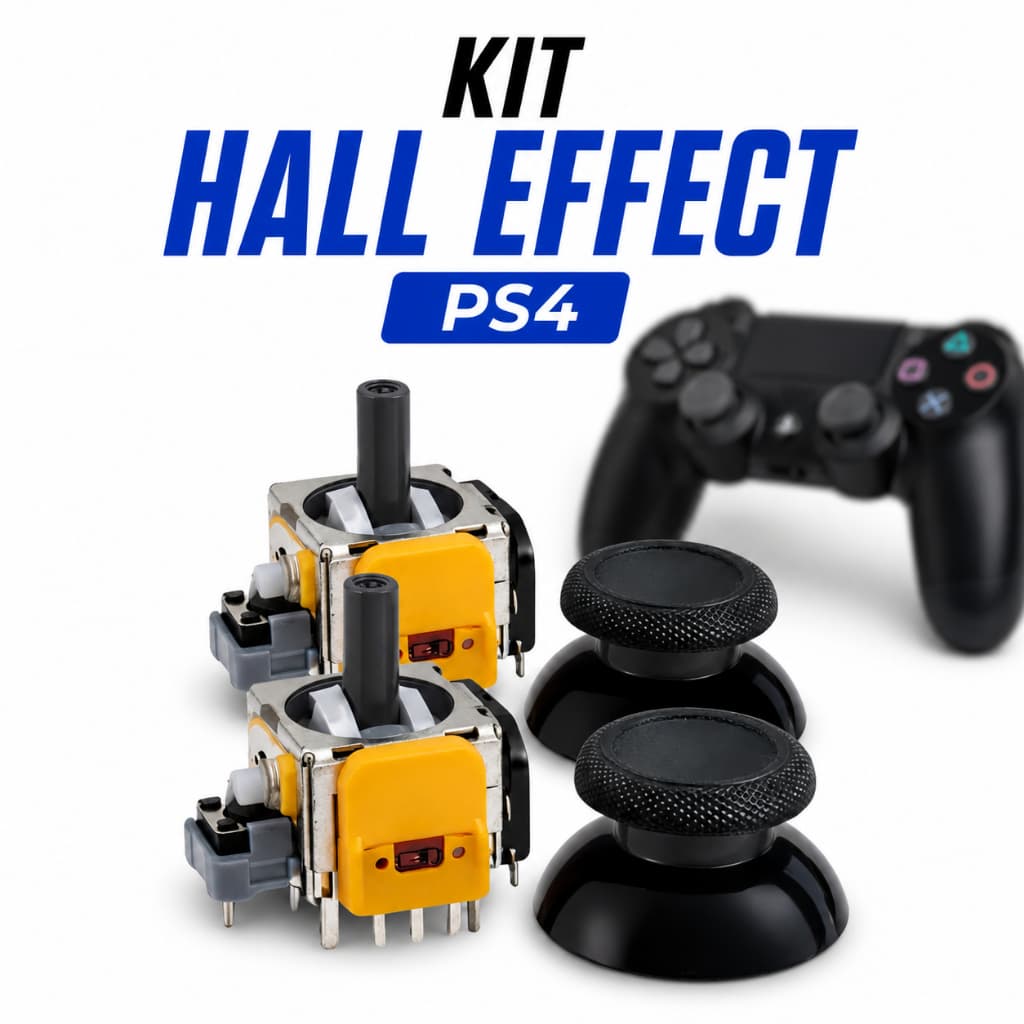 Analógico Magnético Hall Effect Compativel Controle Ps4 Console Vídeo Game Anti Drift