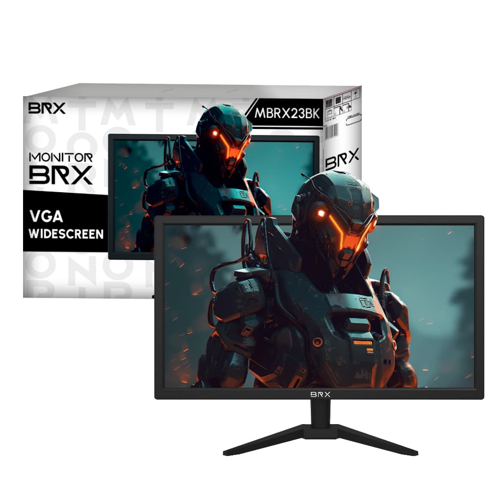 Monitor Gamer BRX 23" Full HD, 75Hz, 1.5ms, HDMI/VGA, Preto - MBRX23BK