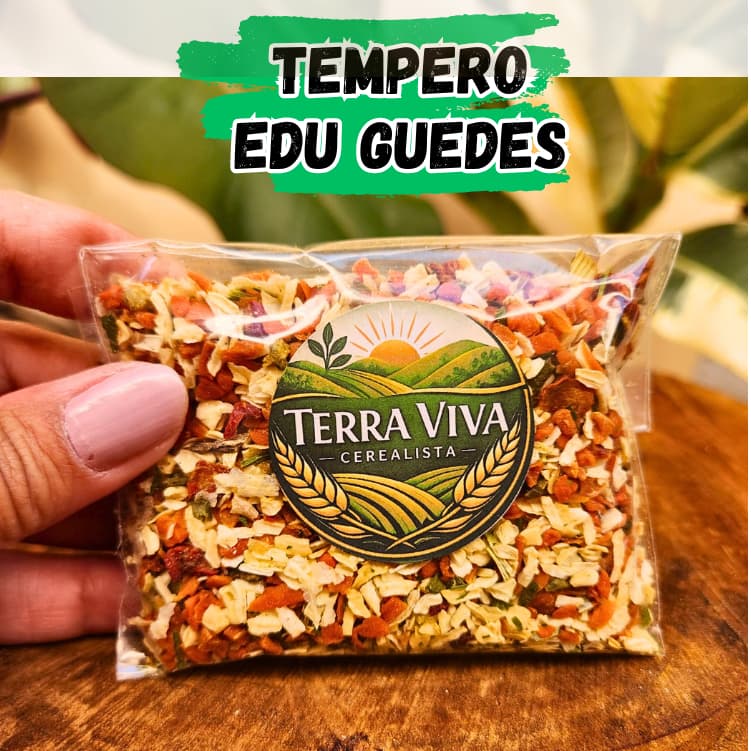 Tempero Edu Guedes Premium 50g e 100g Mix de Temperos Natural Terra Viva Cerealista