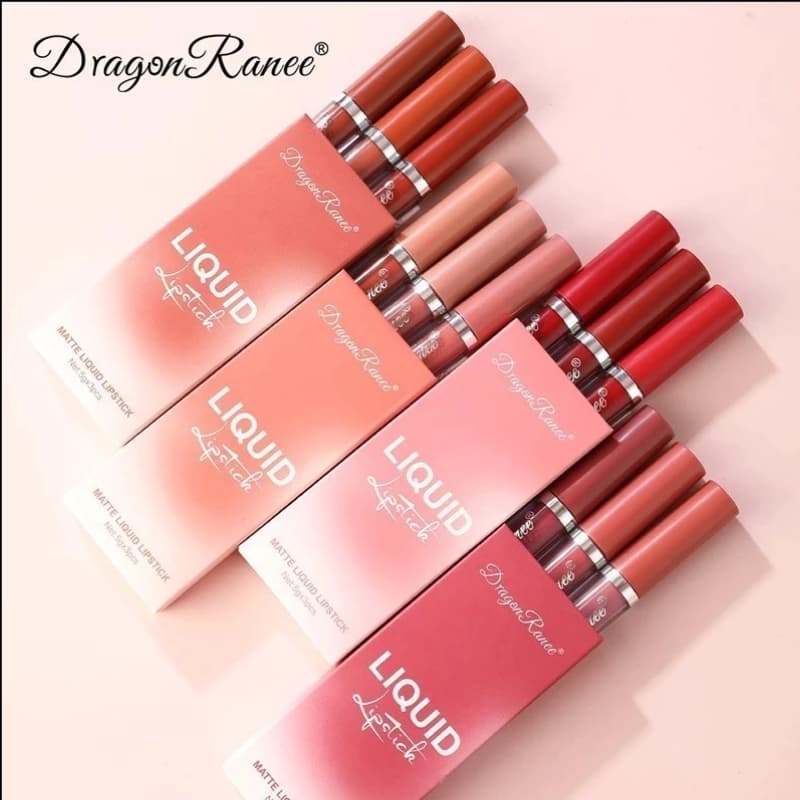 Kit Batom Líquido Matte 3 Cores Longa Duração