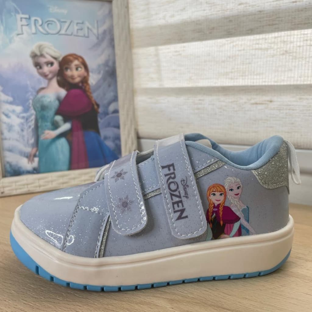 Tênis Infantil Princesas Frozen Disney Calçado Leve Confortável Uso Diário