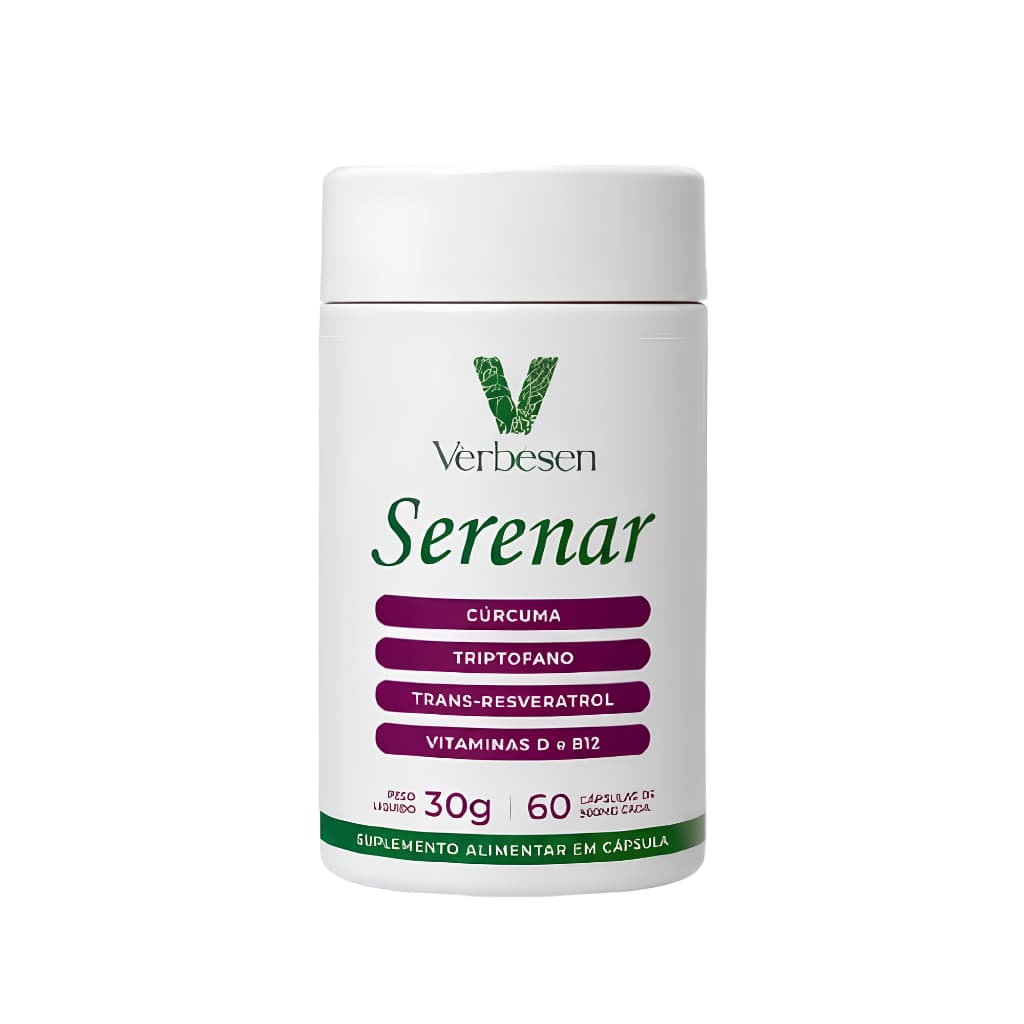 1 Pote Serenar Suplemento Alimentar Verbesen 60 Cápsulas – Vitaminas e Minerais para Mulheres 40+ e na Menopausa