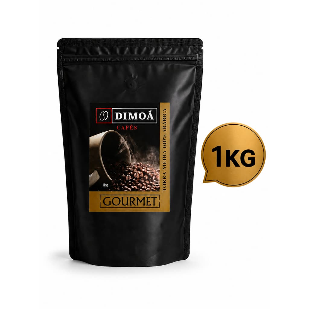 Café em GRÃO Gourmet Dimoá 1kg Torra Média cafe 100% arabico