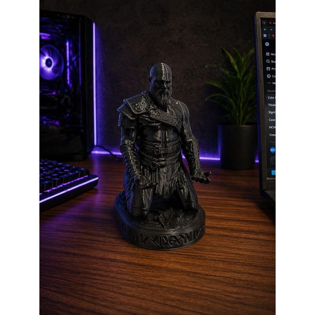 Suporte de Controle de Video Games Kratos Preto | Material Premium