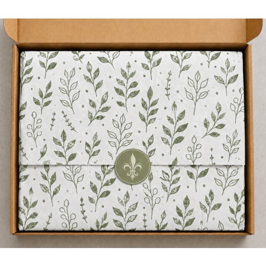 Papel Seda Floral 35x50 Estampado Premium