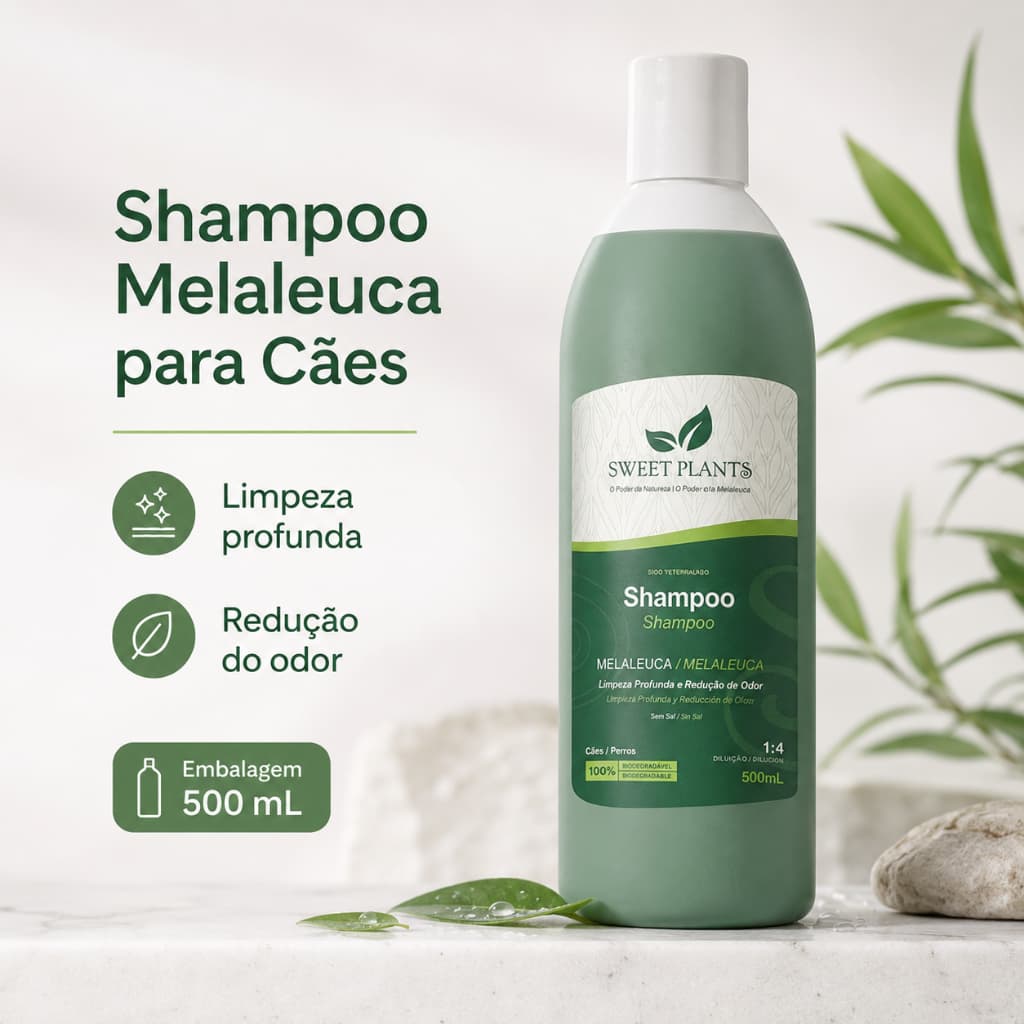 Shampoo Para Cães Melaleuca Controle de Odor Sweet Friend - 500ml Sweet Plants