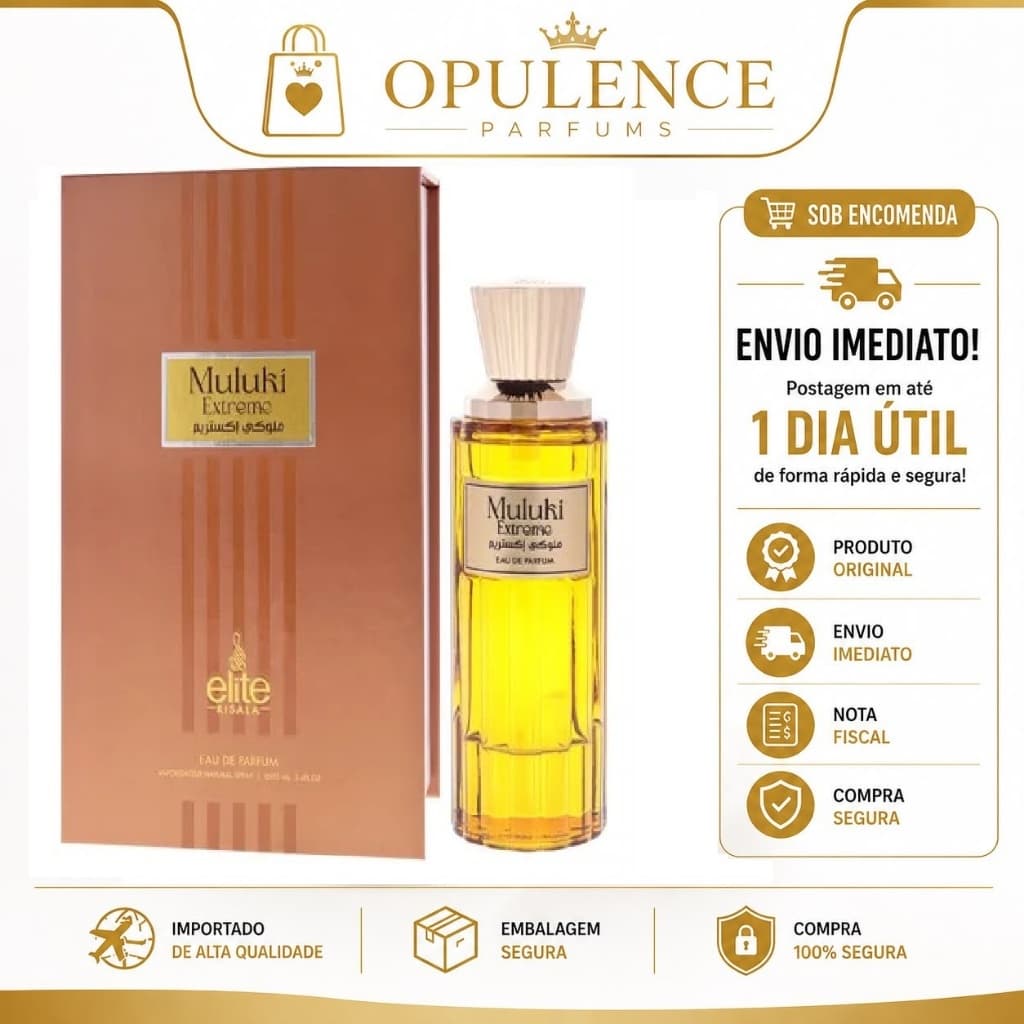 Perfume Risala Muluki Extreme Eau de Parfum 100ml Masculino Original Importado
