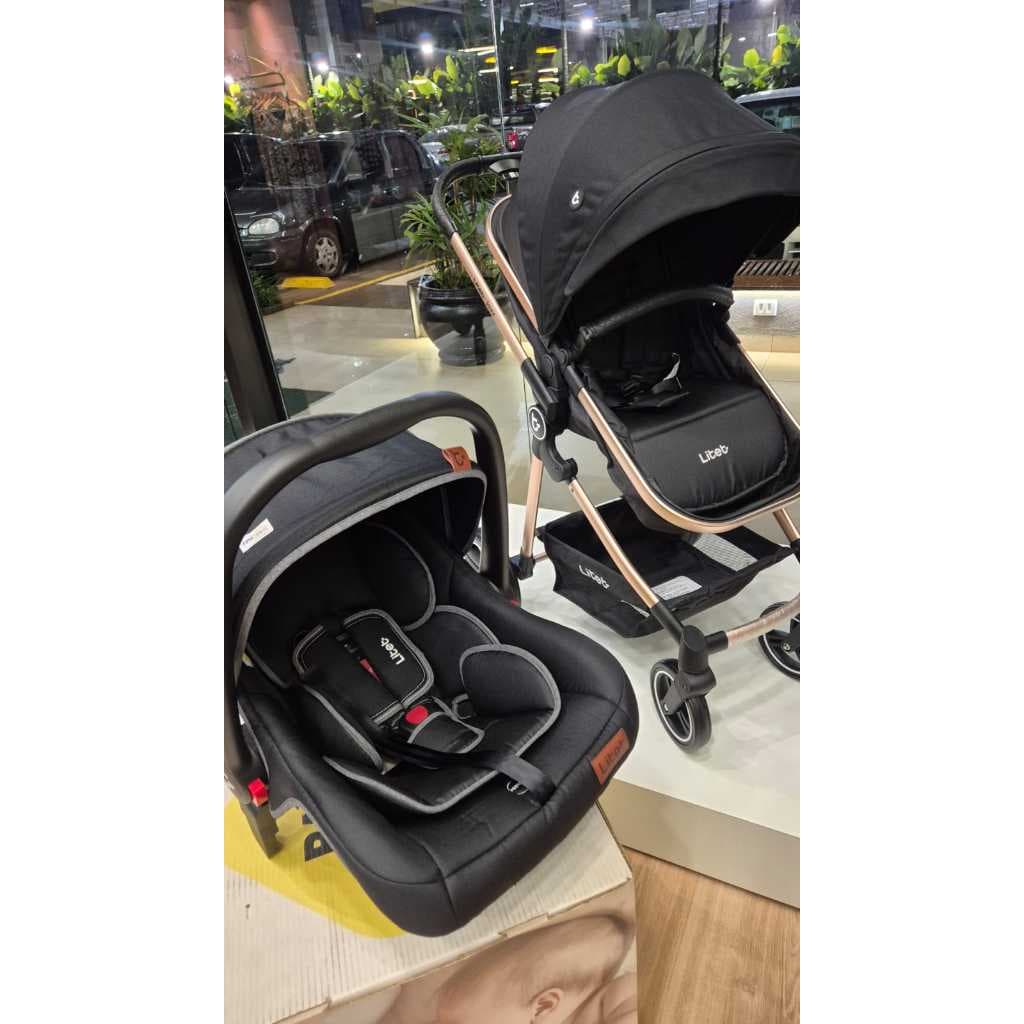 Carrinho Moisés + Bebê conforto Litet (Fisher Price)
