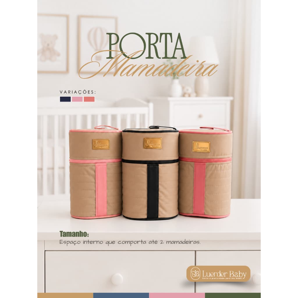 Porta Mamadeira Térmico Impermeável Faixa Luender Baby