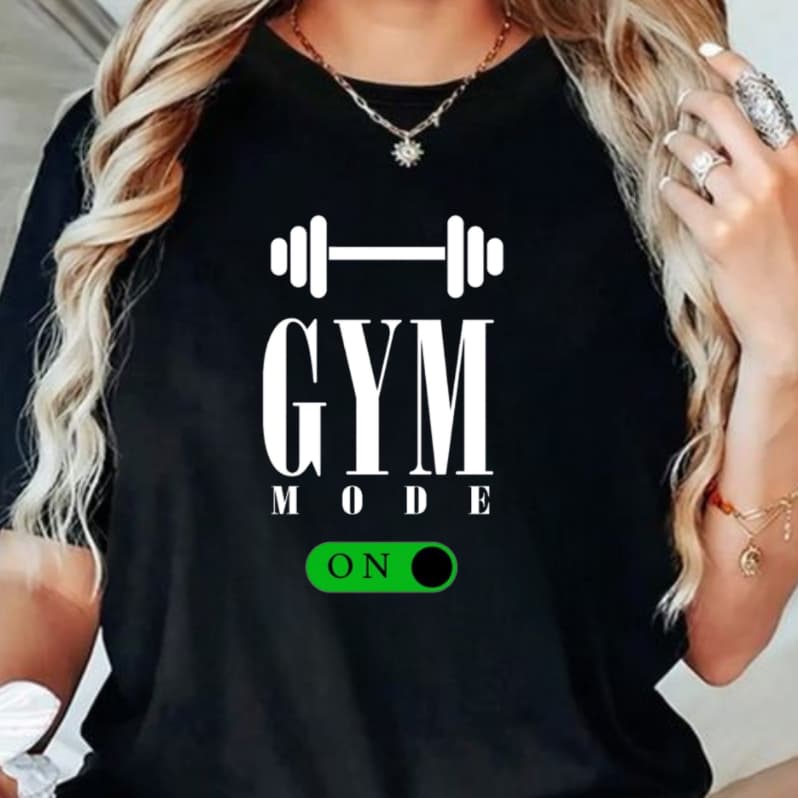 Camisa T Shirt Camiseta Blusa Feminina Gym Academia Treino Musculação Fitness