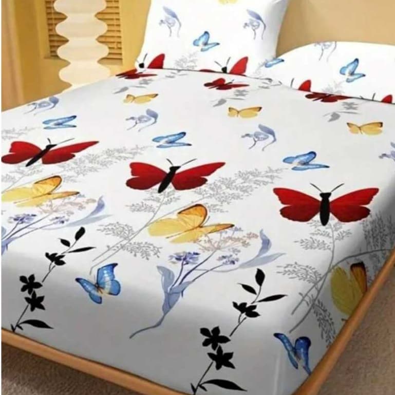 Kit 10 Lençol Cama Casal 3 Peças Com Elástico Fronha Toque Macio Antialérgico Estampado