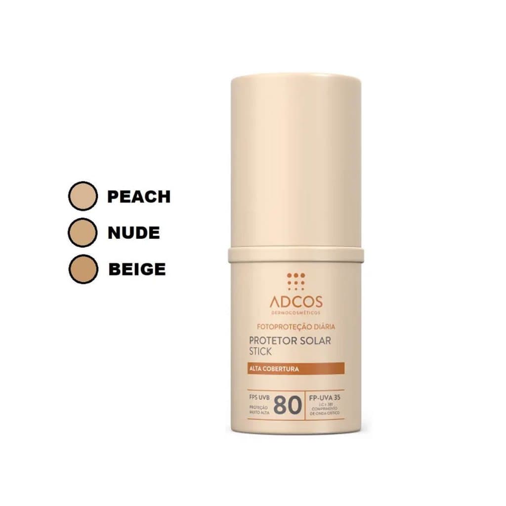 Protetor Solar Facial Adcos FPS 80 17g Stick