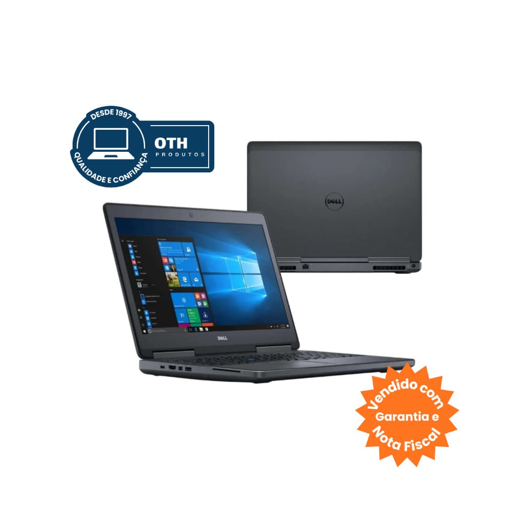 Notebook Dell Precision 7520 tela 15,6" Intel Core i7 16GB SSD-240GB - NVIDIA 4GB
