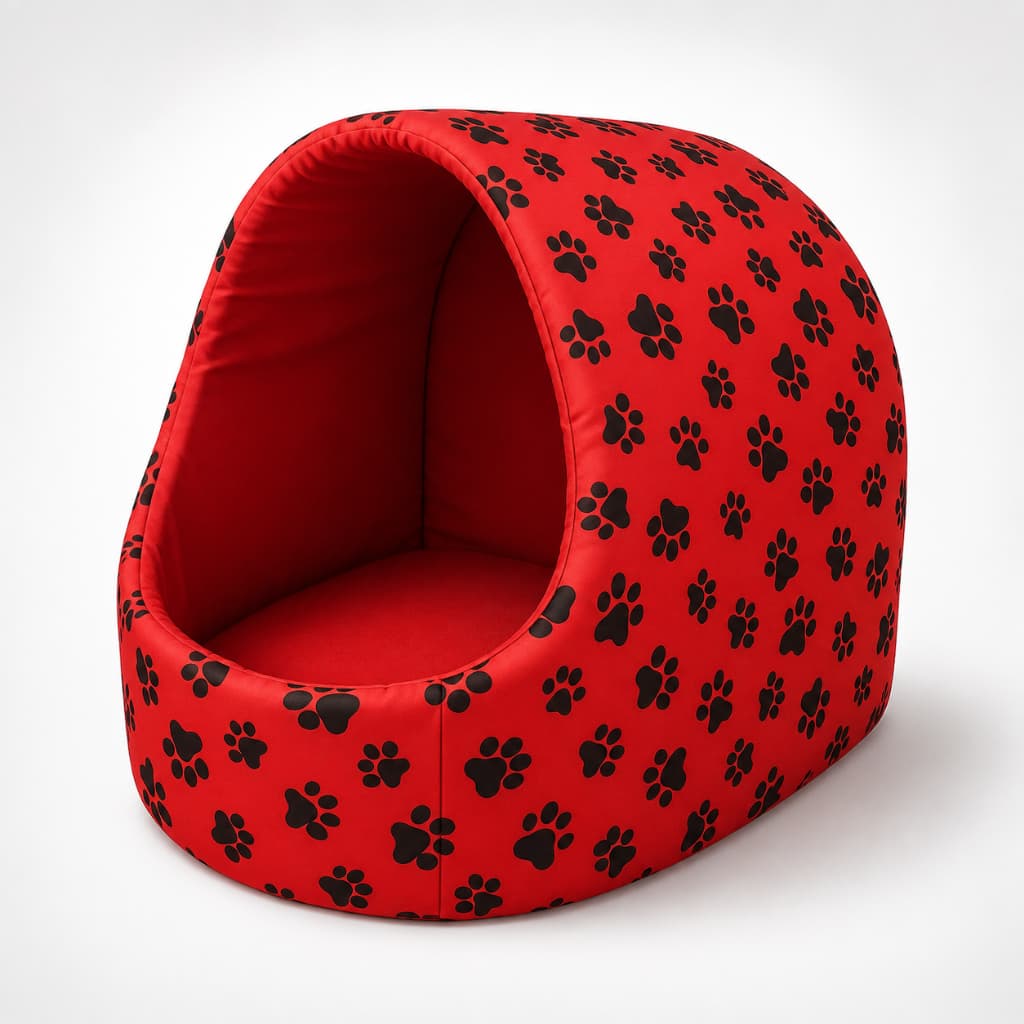 Cama de Cachorro Iglu Igloo Fechada Quente Macia Caminha Pet Gato Inverno Tamanhos M G GG