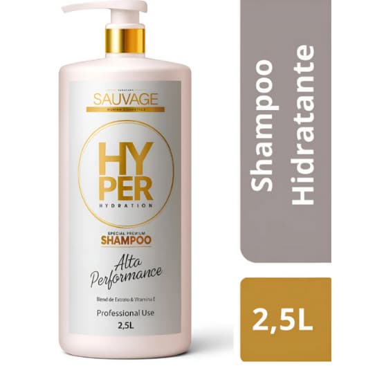 Shampoo Hidratante Lavatório 2,5l Uso Diário Hyper Hydration