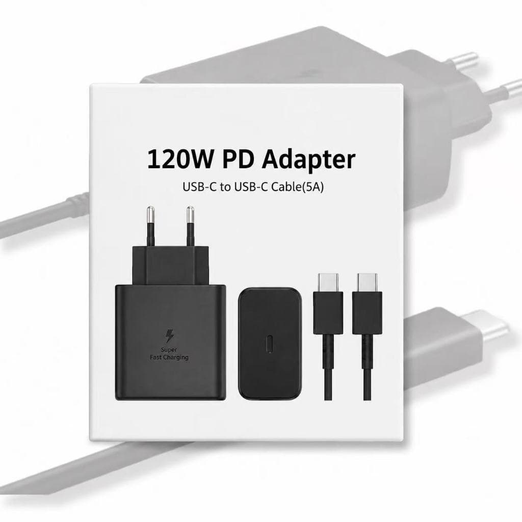 Carregador De Celular Turbo 120W Model-Original Tipo-C Tipo-C  | Ultra-Rápido e Seguro