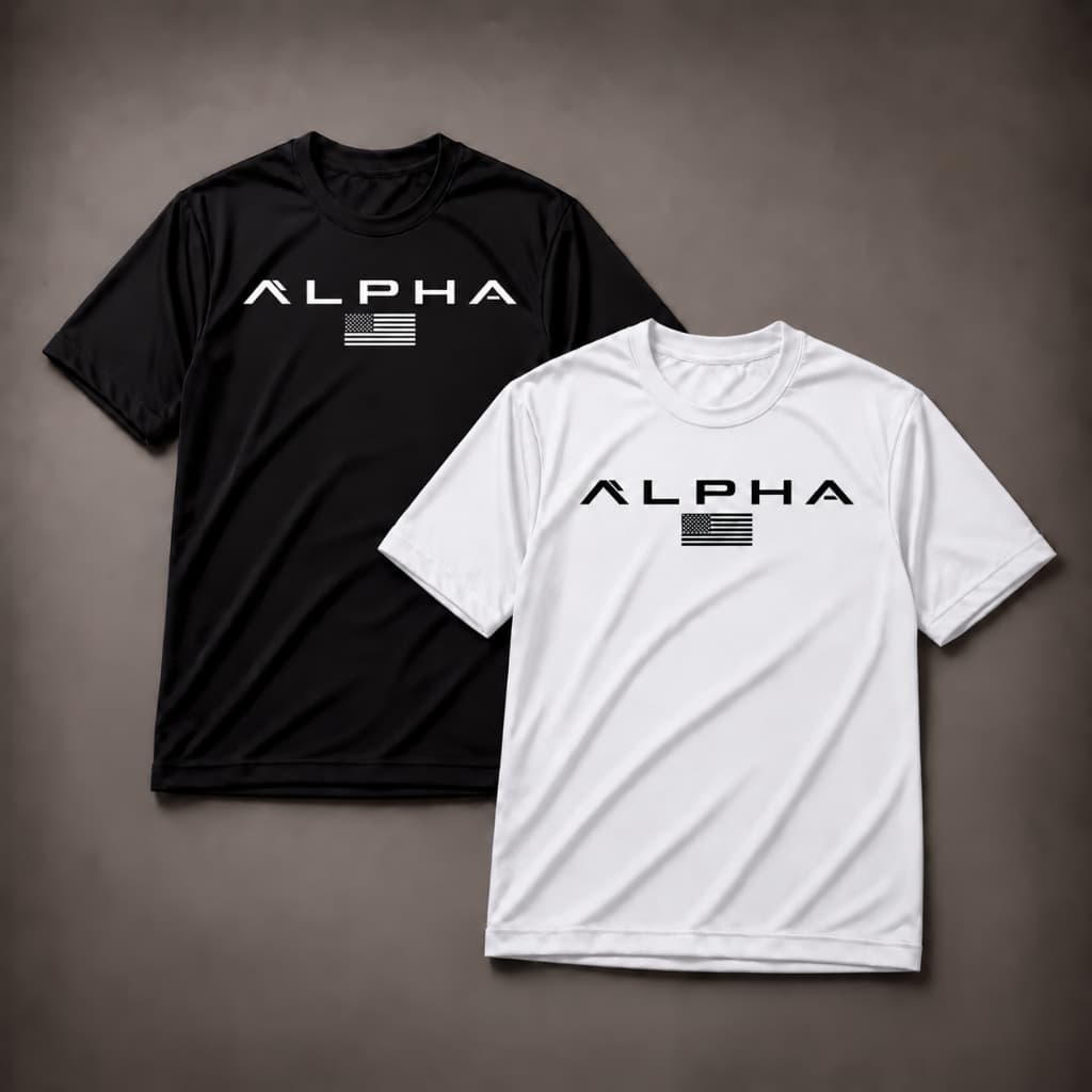 Kit 2 Camisetas Masculina Dryfit Alpha Academia Musculação Treino