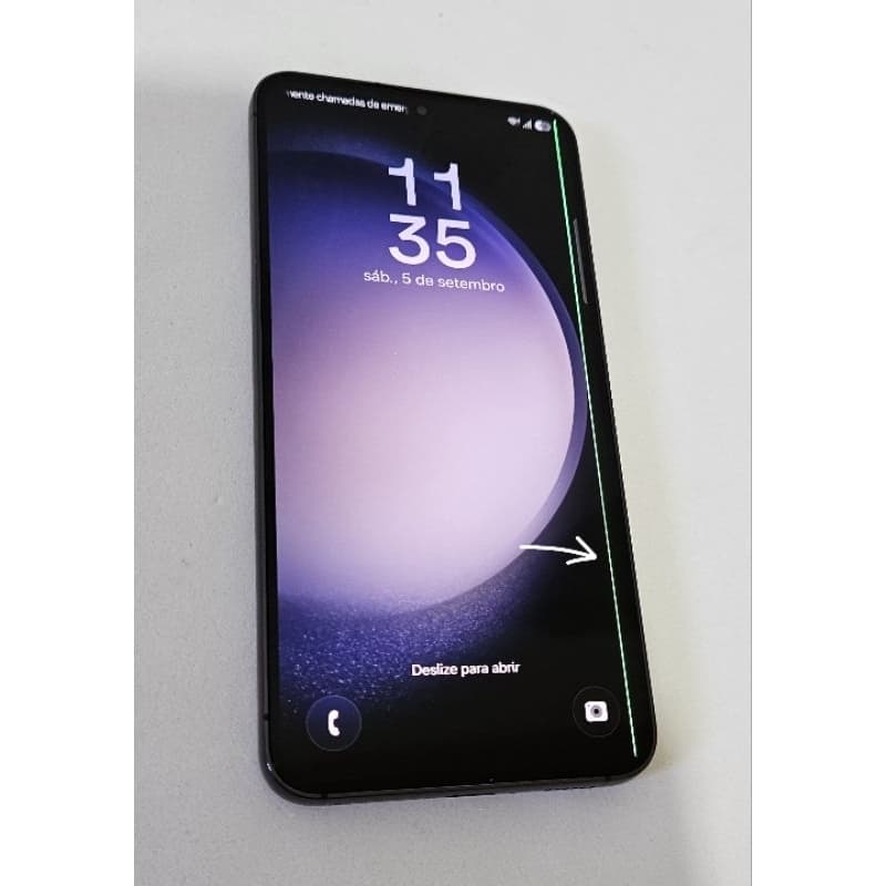Samsung Galaxy S23 5G 256GB Preto Usado (Com Linha Vertical)