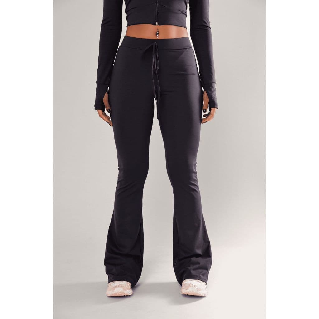 Calça Flare Feminina Cintura Alta Bailarina Legging Poliamida Premium Boca de Sino Fitness Academia