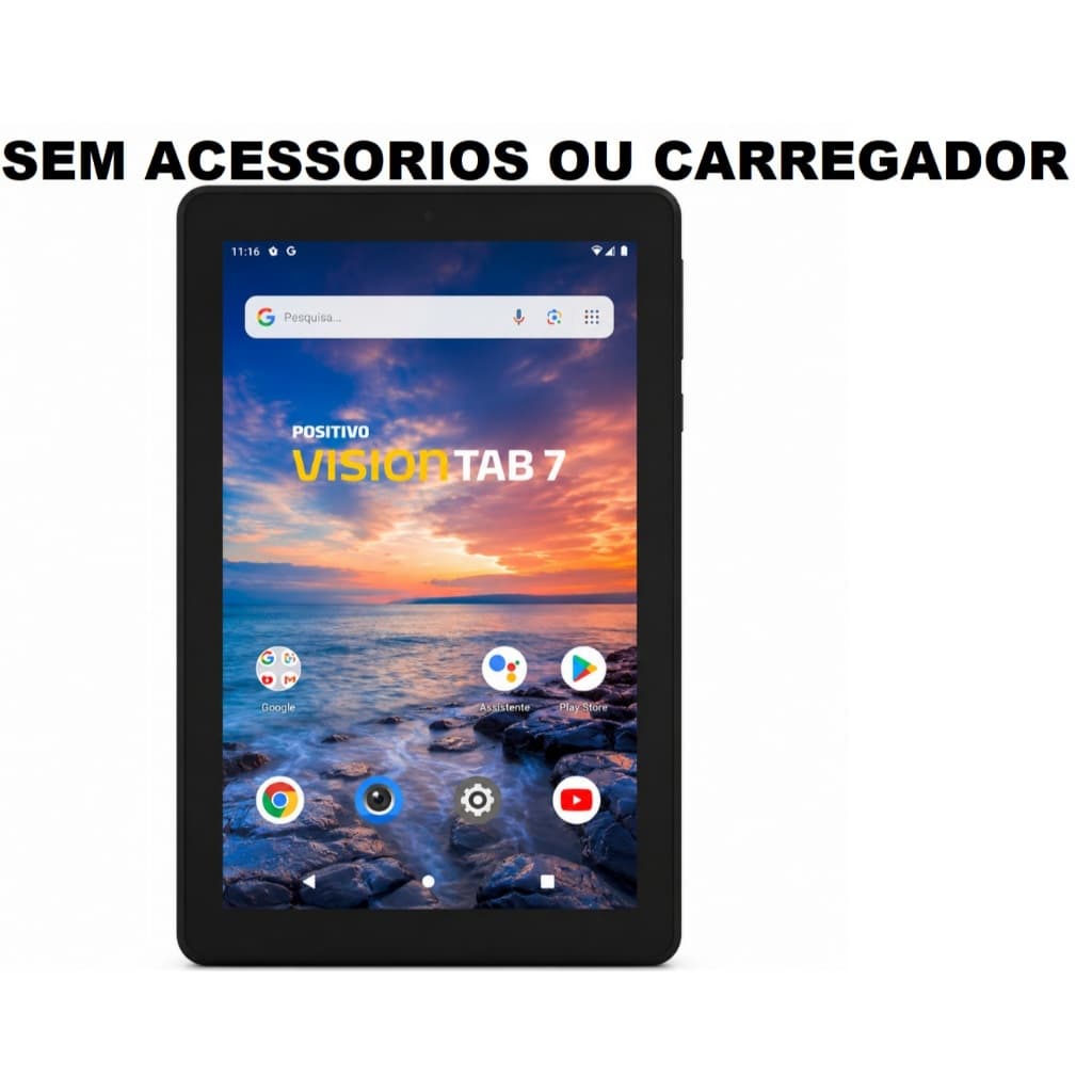 Tablet Positivo Vision tab 7 3GB ram 64GB Octa-Core Android 14 Go Wi-Fi - Tela 7 ips – 3100mAh – Usado SEM CARREGADOR