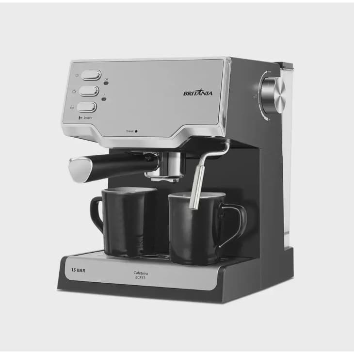 Cafeteira expresso britânia bcf33 15 bar 1 6l 850w 127v