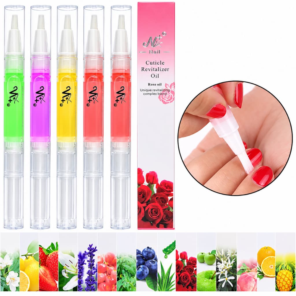 Canetas Óleo Hidratante Cutículas Revitalizador De Unha Sabor Fragrância Flores e Frutas Unhas