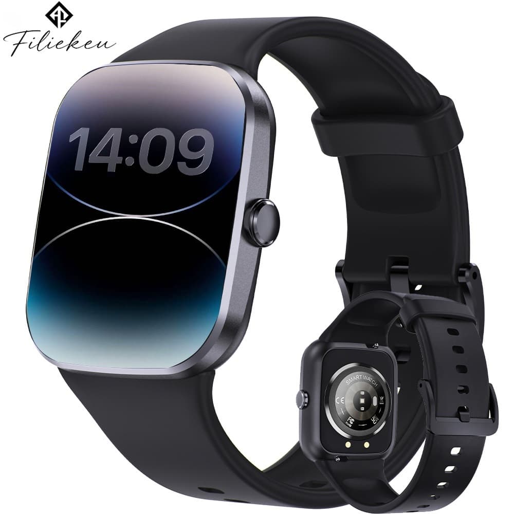Smartwatch Masculino: Relógio Esportivo e de Monitoramento de Saúde à Prova d'Água com Chamadas Bluetooth