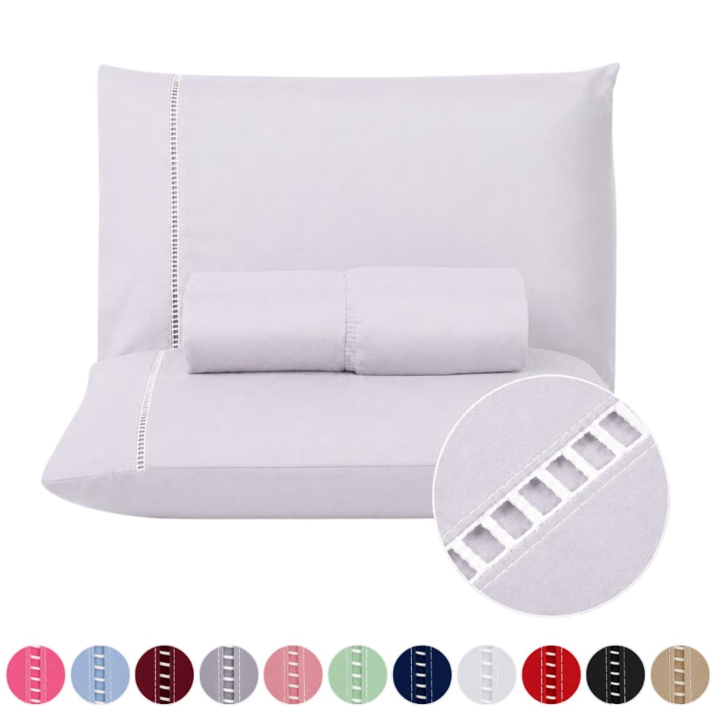 Kit Jogo de Cama Box 400 Fios Box com Ponto Palito Toque Aveludado 3 Peças Hotel Pousada