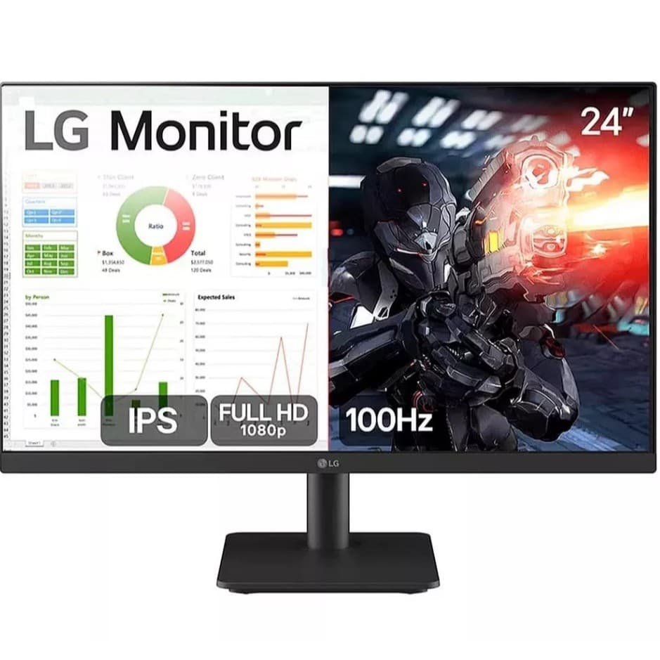 Monitor Gamer LG 24" 100Hz 5ms Full HD - 24MS500-B
