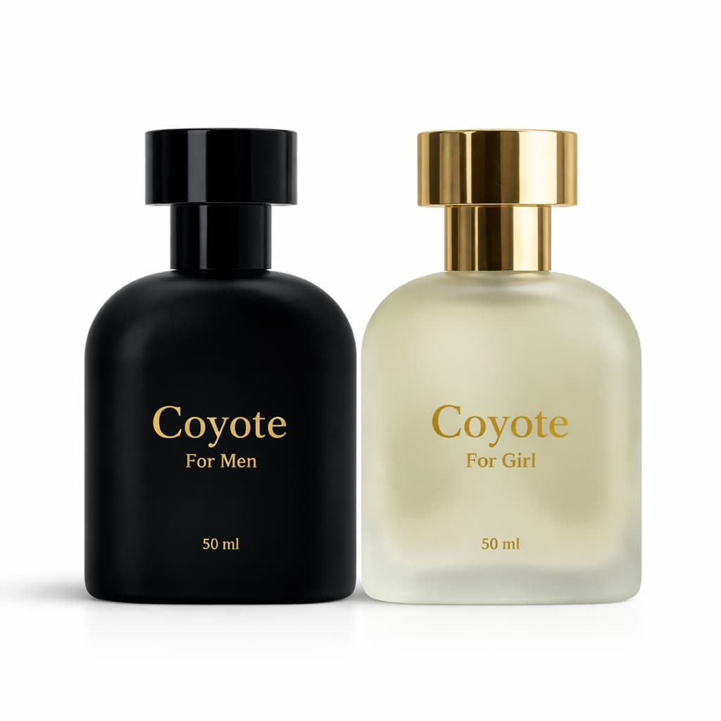 Kit Perfume Coyote Masculino E Feminino 50ml Hunter Perfumes Original Importado Luxo Essências Leves