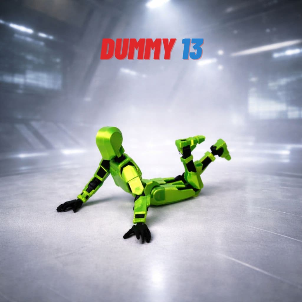 Boneco Robô Dummy 13 Articulado - Kit Montagem - impressão 3D - Ação Figura - Colecionável