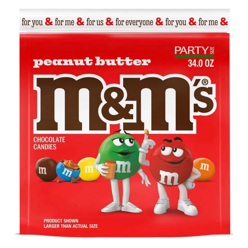 M&M's Peanut Butter Importado EUA - O Original 963g Party Size