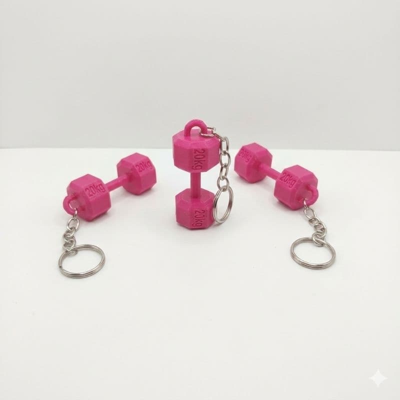 kit 3 unidades Chaveiros temáticos de halteres academia musculação. várias cores ideal para brindes e eventos