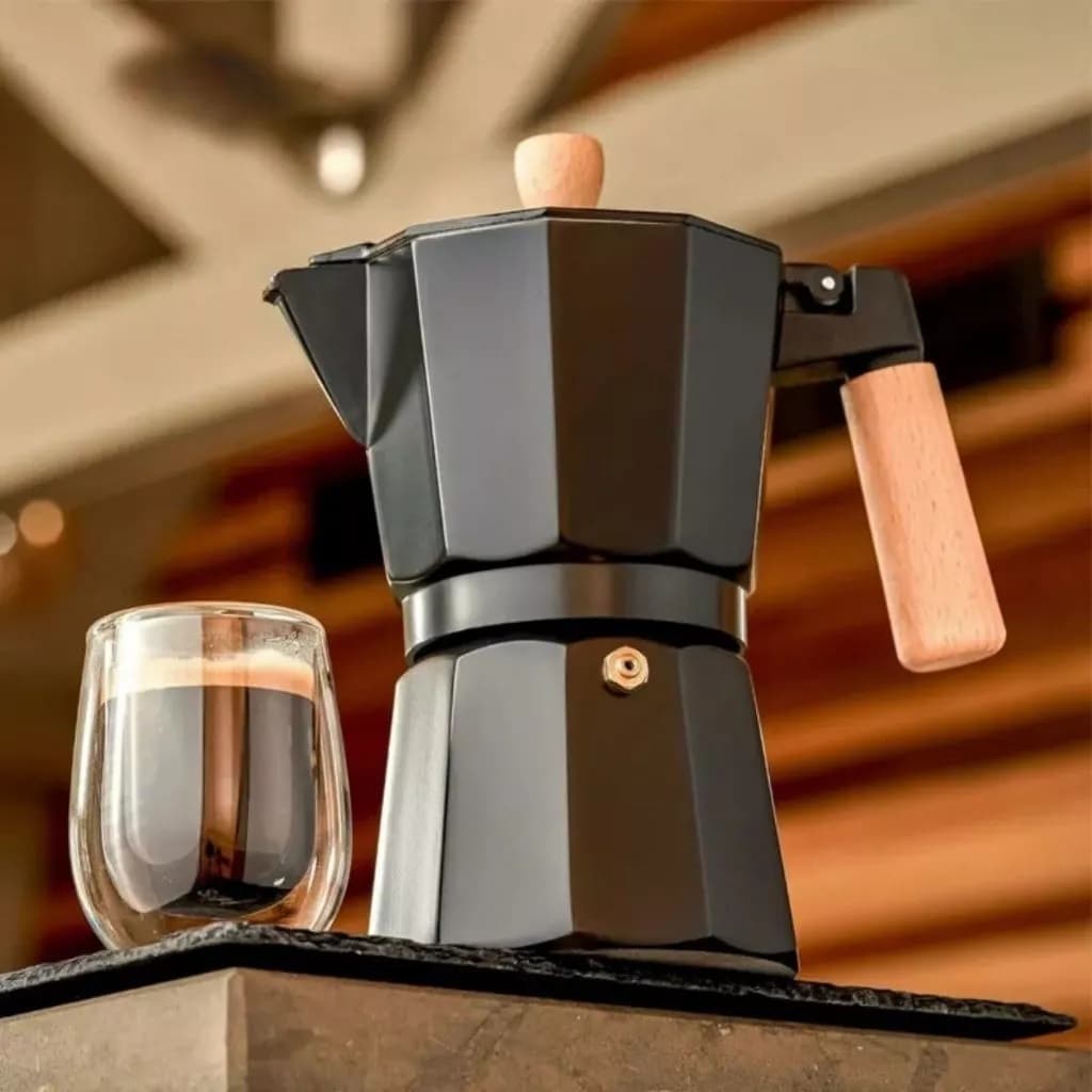 Cafeteira Italiana 1 a 9 Xicaras 300ml a 500ml Café Expresso Casa Escritorio Camping
