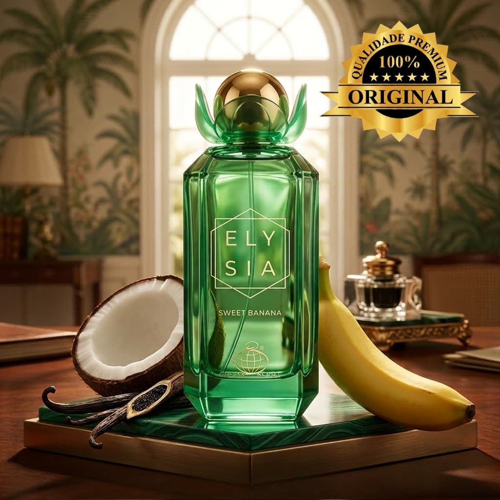 Elysia Banana Perfume Feminino Doce Tropical Cremoso Importado