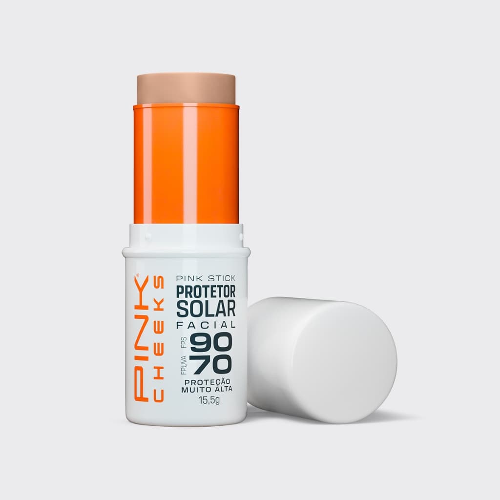 Filtro protetor Solar Facial FPS90 cor 21km Não Escorre Para Esportistas  PINK CHEEKS Original