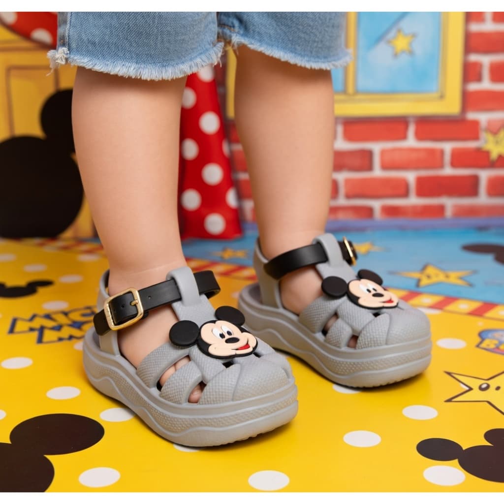 Sandália Chinelo Infantil Menino Mickey Confortável Antiderrapante